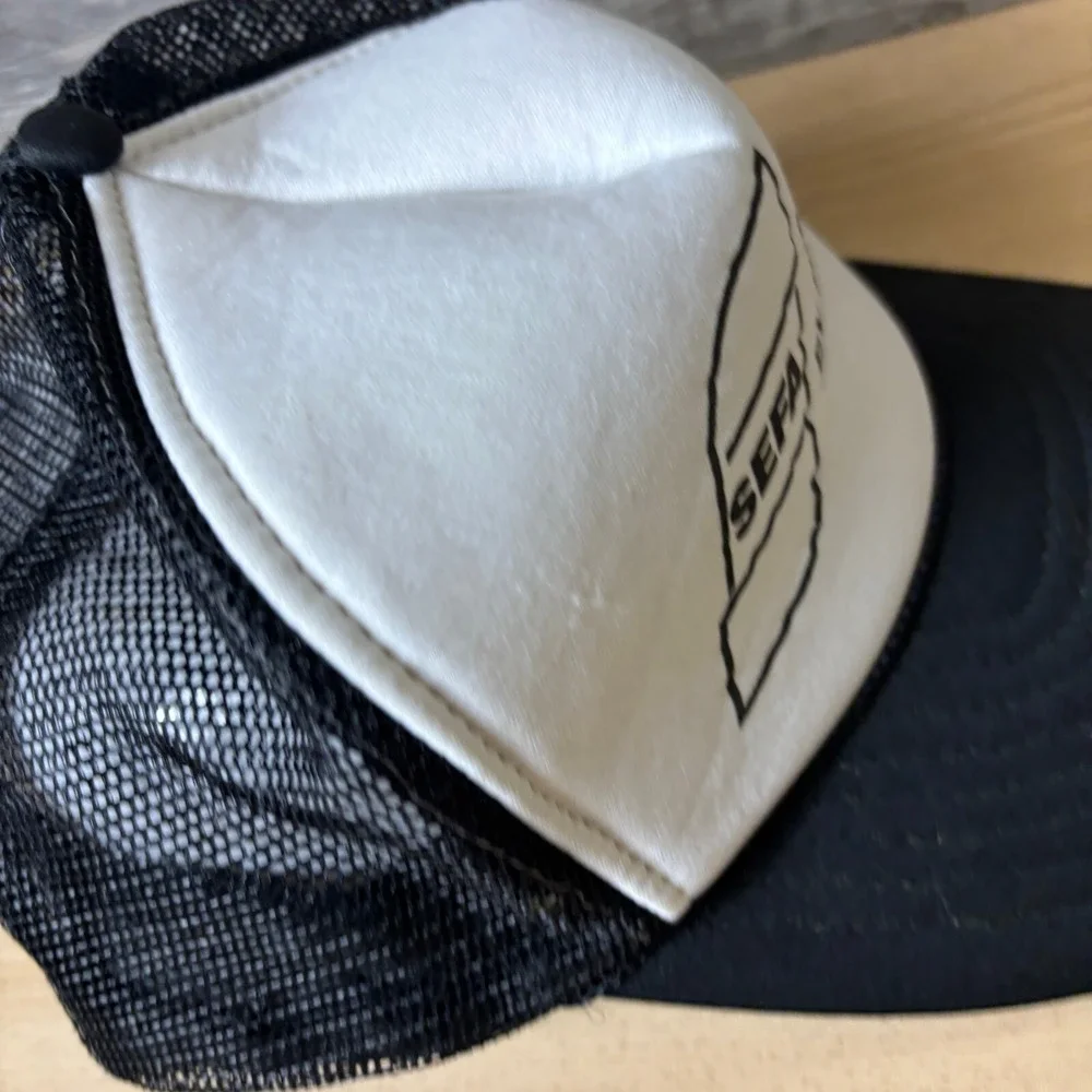 Vintage Southeastern Fly Ash Hat Cap‎ Snap Back Black Trucker